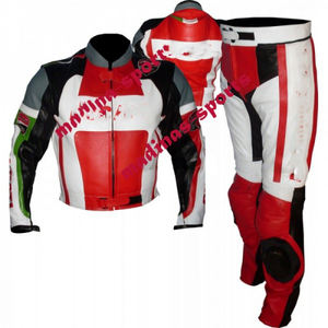 Combinaison en cuir de course de moto personnalisable une et deux pièces pour les motards professionnels - Product Image 1