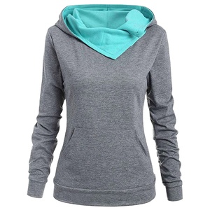 <b>Top</b> Quality Trending Design Cotton Fleece Sweatshirts Long Sleeve Pullover Hoodie With Pocket Women's OEM Service - Product Image 1