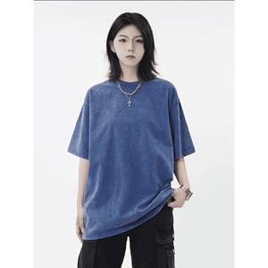 2025 venta al por mayor 270Gsm logotipo personalizado en blanco de gran tamaño Vintage al aire libre hombres camiseta fabricada por Hawk Eye Sports - Product Image 4