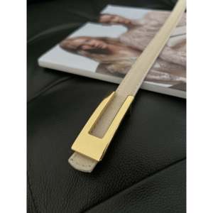 Ceinture fine pour femme de créateur avec boucle en alliage, style décontracté - Product Image 3