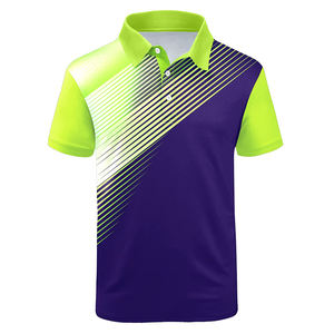 เสื้อโปโลเล่นกอล์ฟแขนสั้นสำหรับผู้ชายเสื้อโปโลผ้าโพลีเอสเตอร์แห้งเร็วระบายอากาศได้ดีดีไซน์ซับลิเมชันขนาดใหญ่พิเศษ - Product Image 1