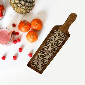 Plateau de service en bois rectangulaire fait à la main naturel écologique World Craft Impex's Plats et assiettes du plateau de service en bois - Product Image 2