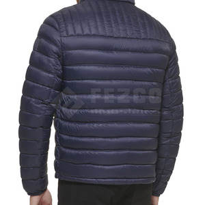 Nouvelle arrivée d'usine doudoune d'hiver pour hommes à manches longues avec logo personnalisé imprimé col montant - Product Image 3