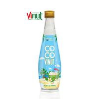 Eau de coco biologique 460ml eau de coco boisson 24 bouteilles par carton bouteille en verre USDA Organic OEM Private Label Vietnam