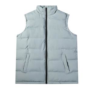 Veste décontractée à col montant pour hommes, de couleur marine pure, pour automne, hiver, vêtements d'extérieur respirants - Product Image 2