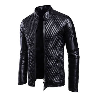 Bon prix manches longues Logo personnalisé 2025 dernière conception hommes veste en cuir disponible pour tenue décontractée veste en cuir hommes - Product Image 2
