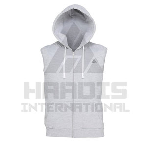 Vente en gros - Meilleur fournisseur - Nouveauté 2026 - Sweat à capuche sans manches uni pour homme - Tenue décontractée et de sport - Product Image 4