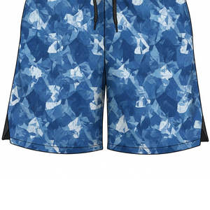 กางเกงขาสั้นลำลองผ้าซาตินสำหรับผู้ชาย ระบายอากาศได้ดี เหมาะสำหรับการฝึกซ้อมกีฬา พิมพ์ลายกราฟิกทีมแบบเฉพาะตัวด้วยเทคนิคการพิมพ์แบบรีดร้อน ผ้าแห้งเร็ว - Product Image 3