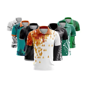 Polos de pesca de moda con impresión por sublimación, jersey de pesca hecho a medida/Polo de poliéster barato para hombres - Product Image 4