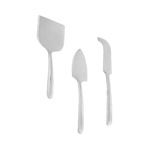 Juego de queso plateado hecho a mano de la mejor calidad personalizado de 3 piezas a la venta desayuno Hotel restaurantes - Product Image 1