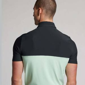 Polo clásico de dos tonos para hombre: mezcla de algodón suave, ideal para uso diario y actividades al aire libre - Product Image 4