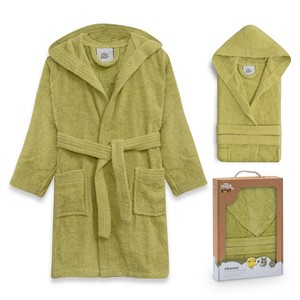 Conjunto de Bata de Baño de Color Liso Talla S para Niños de 6 a 8 Años en Caja de Regalo - Product Image 1