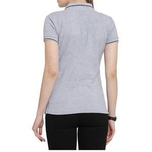 2023 precio al por mayor cómodo diseño único Women100 % algodón orgánico estilo de lujo superventas mujeres sublimación polos - Product Image 3