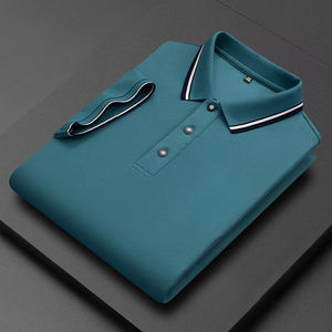 Polo de manga corta de verano para hombre transpirable personalizado de alta calidad, camiseta de media manga para hombre - Product Image 4