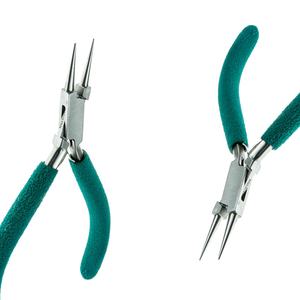 คีมตัดเหล็กคาร์บอนจมูกกลมที่มีด้ามจับกันลื่นสำหรับเครื่องประดับขดลวดมือ DIY สำหรับใช้ในบ้าน - Product Image 6