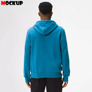 Sweat à capuche décontracté de haute qualité en coton mélangé avec un lourd polaire pour hommes pour l'hiver - Product Image 4