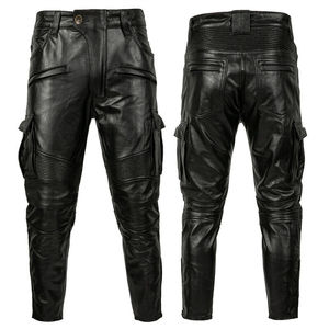 Latest Arrival <b>Men</b> <b>Leather</b> <b>Pants</b> Quick Dry Casual Wear Comfortable Best Price OEM <b>Leather</b> <b>Pants</b> with Custom Logo Colors - Product Image 1