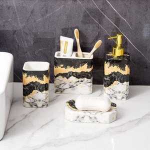 Petite organisation de salle de bain en résine à motif d'ange Modèle élégant pour la décoration de salle de bain - Product Image 4