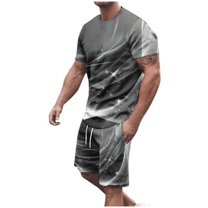 Ensemble polo et short pour hommes de haute qualité personnalisé et respirant Vente en gros en usine d'été décontracté et respirant Design uni vierge - Product Image 2