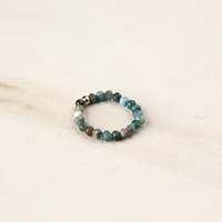 Bague empilable artisanale personnalisée en pierres précieuses colorées, facettes, pierres naturelles, tourmaline, bijoux pour femmes, pour marques de mode