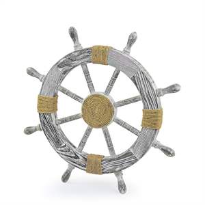 Volant de bateau de marin en bois de laiton marin nautique de haute qualité pour la décoration de bureau à domicile ou de restaurant pour accrocher - Product Image 4