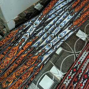 Cinturón de Cuero Estilo Rodeo Navajo con Cuentas y Hebilla de Aleación con Estampado de Ondas, Tamaños Personalizados Disponibles a los Mejores Precios - Product Image 5