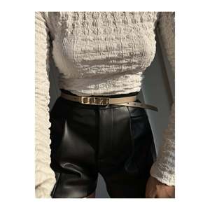 Ceinture fine à boucle pour femme, ceinture de pantalon, ceinture de veste, ceinture de robe, ceinture de chemise - BEIGE - Product Image 6