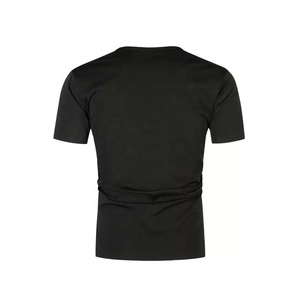 เสื้อยืดคอกลมกระดุมดีไซน์ใหม่สำหรับผู้ชายผ้าถักแฟชั่นสำหรับการค้าต่างประเทศ - Product Image 3