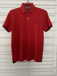 Camisa de Hombre con Botones, Logotipo Personalizado, Cómoda, Transpirable, de Algodón, Nuevo Diseño, Patrón Sólido, Cuello Alto Tejido, Casual, Corta - Product Image 4