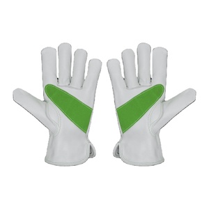 Palm Patch Cowhide Grain Leather Safety <b>Gloves</b> Heavy Duty Soft Comfortable Anti-Slip General Purpose Spark Resistant for - Product Image 4