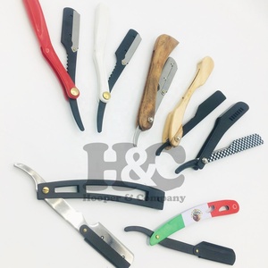 Top Sale Professional Barber Straight <b>Razor</b> with Changeable Stainless Steel <b>Blade</b> Bamboo Wood Handle Sustainable Men Wet Shaving - Product Image 3
