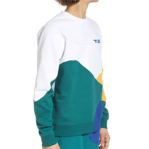 Sudadera sencilla para hombre con tela cómoda, cuello acanalado y corte relajado para ropa casual moderna. - Product Image 3