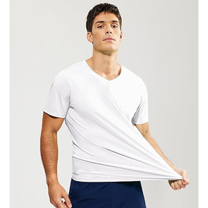 เสื้อยืดผ้าฝ้าย100% แขนสั้นสำหรับผู้ชายทรงหลวมสีทึบดีไซน์ใหม่สำหรับ2025 - Product Image 5