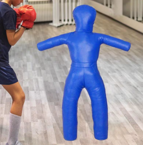 Blue Grappling <b>Dummy</b> Punching Bag Unfilled Boxing Judo Wrestling Training Mannequin - Product Image 6