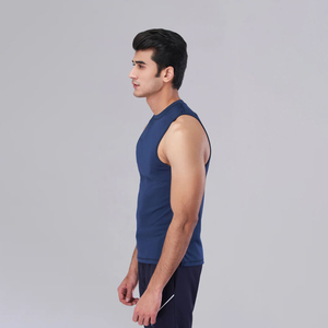 Venta al por mayor de moda de los hombres camiseta sin mangas con logotipo personalizado de los hombres de palangre culturismo camisetas sin mangas Fitness llano gimnasio camiseta sin mangas para los hombres - Product Image 3