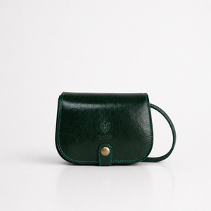 Italian Vegetable-Tanned <b>Leather</b> Saddle Crossbody <b>Bag</b>-PS694 - Product Image 4