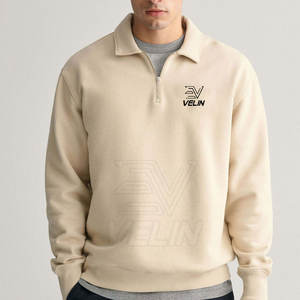 Sweat-shirt à demi-zip pour homme, vêtements de sport décontractés, sweat-shirt à capuche léger à demi-zip pour homme - Product Image 1