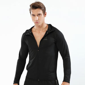Men's Winter <b>Workout</b> <b>Jacket</b> Gym Fitness Wear Windproof Breathable Stand Collar Front Logo Sports Running Top - Product Image 4