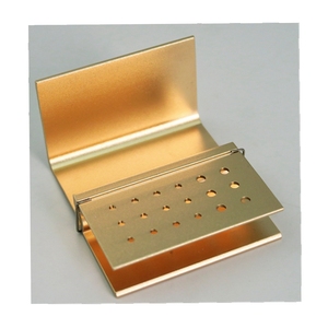 Caja de esterilización de fresas dentales de aluminio Organizador de soporte de fresas autoclavable de 18 agujeros - Product Image 4