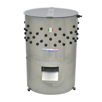 Nouvelle machine à plumer les volailles automatique, moteur électrique, acier inoxydable, haute capacité, 120-140 pièces/heure, fabrication italienne