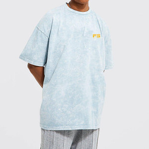 T-shirt en coton doux avec finition vintage, effet délavé, idéal pour un look décontracté et élégant pour homme. - Product Image 1