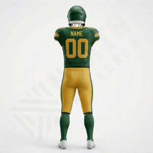 Nuevo Uniforme de Fútbol Americano Personalizado, Talla Grande, Impresión Digital, Manga Larga, Transpirable, 100% Poliéster, Corte Ajustado, con Logotipo - Product Image 2