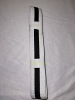 Ceinture de BJJ 100% coton, 300 cm de long, rayures noires, marque EVI, unisexe, personnalisable, équipement OEM, karaté, arts martiaux, entraînement, adulte