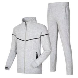 Chándal Deportivo Personalizado de Alta Calidad, 100% Algodón, Transpirable e Impermeable, con Bordado de Logotipo, Unisex para Hombre, 2 Piezas - Product Image 1
