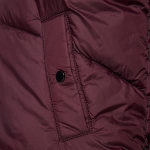 Veste d'hiver pour femmes Short Crop Breathable Padded Bubble Hood Floral Pattern Silk Lining Woven Fabric Windproof Lace - Product Image 5