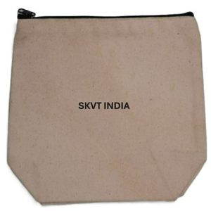 Sac de maquillage de luxe en toile 100% coton, écologique, avec logo personnalisé imprimé, motif feuille verte, petit sac de voyage, cadeau, 3x4 pouces - Product Image 4