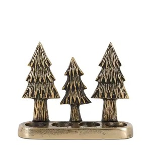 Árbol de Navidad de Metal para Mesa, Decoración Elegante Hecha a Mano para Celebraciones Invernales, Arreglo Festivo para Mesa del Hogar - Product Image 3