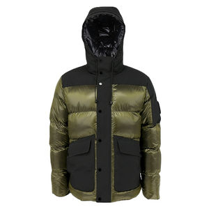 Meilleure qualité hommes hiver chaud doudoune 100% polyester col montant coupe-vent et bas prix mince et rembourré - Product Image 2
