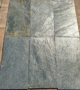 Pierres décoratives en quartzite argenté de l'Inde, dalles de schiste à surface fendue, découpées à la machine, durables, garantie 5 ans - Product Image 2