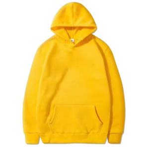 Sweats à capuche pour hommes 100% coton de haute qualité pull à séchage rapide Style saison d'hiver motif solide sweats à capuche en gros - Product Image 6